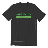 sudo programming command men tshirts linux operating system tux penguin retro tops cotton men t shirts humor fathers day
