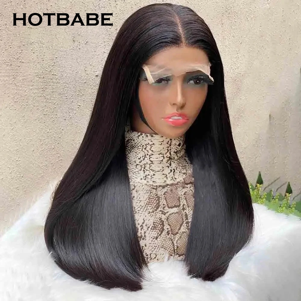 Парики женские прямые с двойным рисунком Плотность 350 13x4 бразильские