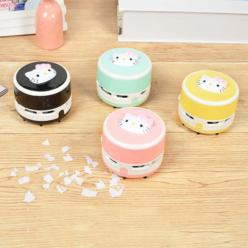 

Kawaii Hello Kitty мультфильм Sanrio мини Настольный пылесос пластиковая креативная портативная клавиатура ластик