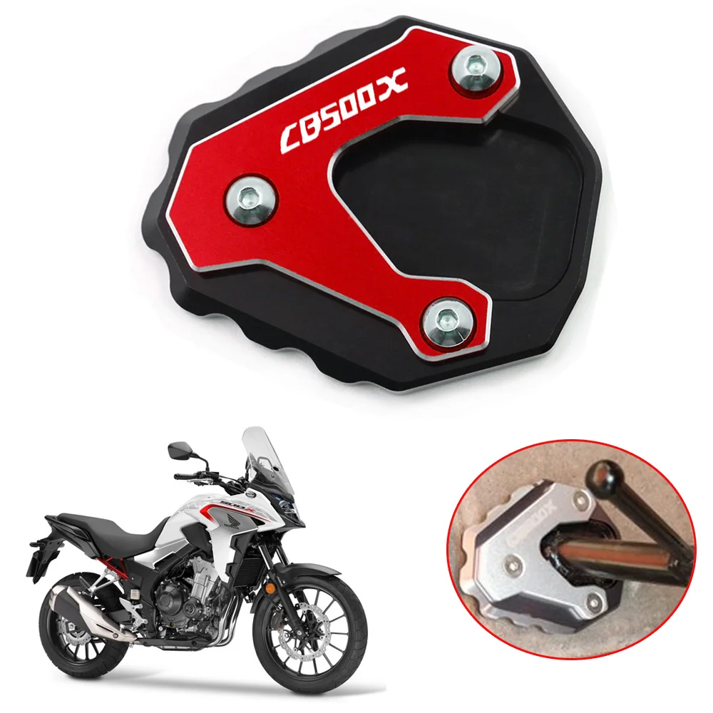 

For HONDA CB500X CB 500X CB500X Motorcycle CNC Kickstand Enlarge Plate Foot Side Stand Enlarger Extension Support Pad 2019-2021