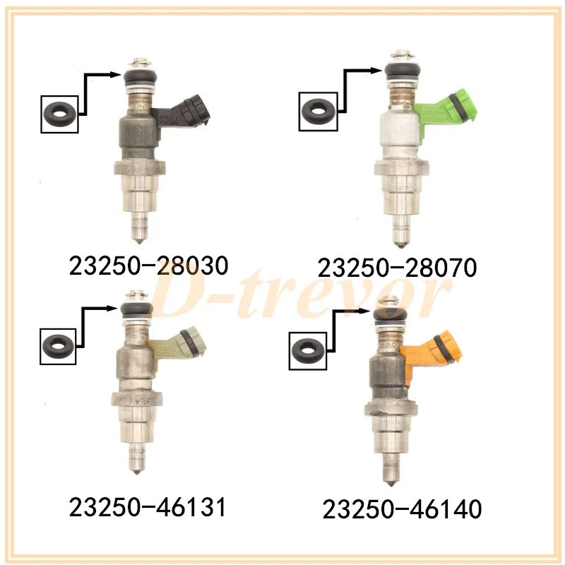 100 шт. резиновое уплотнение топливной форсунки 16 8*6 6*2 5 мм для Toyota RAV4 Avensis 1AZFSE 23250-28030