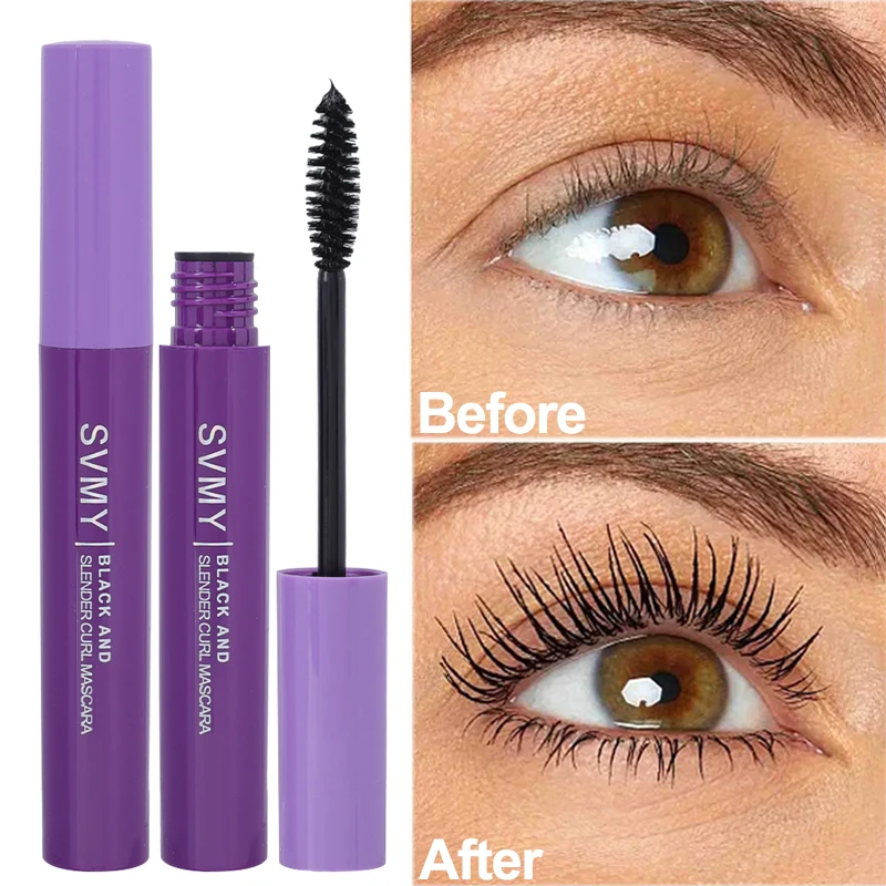 

Waterproof Silk Fiber Mascara Natural Curling Thick Extra Volume Black Brown Mascara for Eyelash Extension Makeup Cosmetic