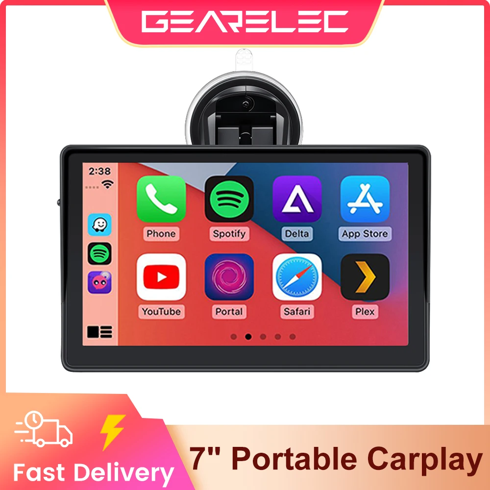 

GEARELEC Wireless Carplay Radio Universal 7 Inch Car Radio Multimedia Video Player Android Auto Touch Screen For Nissan Toyota
