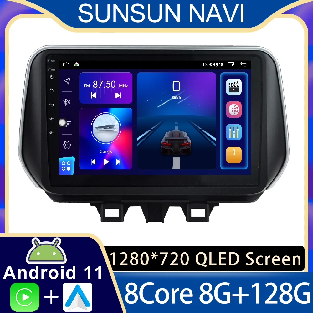 

Android 11 для Hyundai Tucson IX35 2018 2019 2020 автомобильное радио, стерео, мультимедийный видеоплеер, навигация GPS, беспроводной Carplay RDS