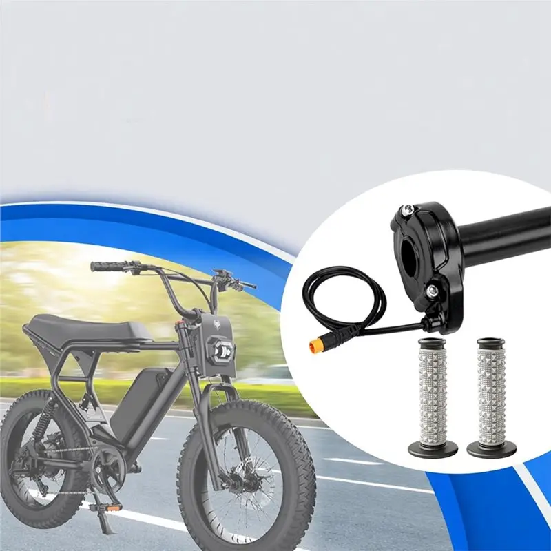 Фото Комплект ручки газа WF-For Happyrun Freego Heybike (полностью поворотная, 3-контактная) для электровелосипедов, 12В-72В, совместим с Macfox №4