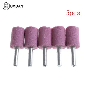 Шлифовальный камень OD20, цилиндрический абразивный камень, 5 шт., хвостовик 6 мм