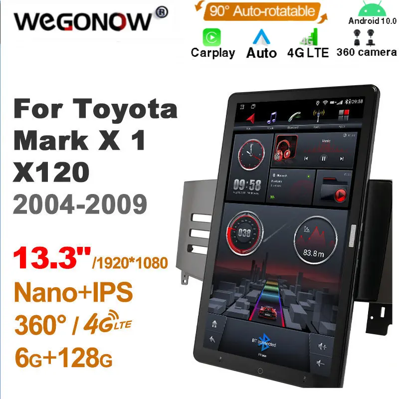 

Автомобильный радиоприемник TS10 Android10.0 Ownice для Toyota REIZ 2005-2009 13,3 ''7862 512 без DVD, поддержка USB, быстрая зарядка Nano 1920*1080