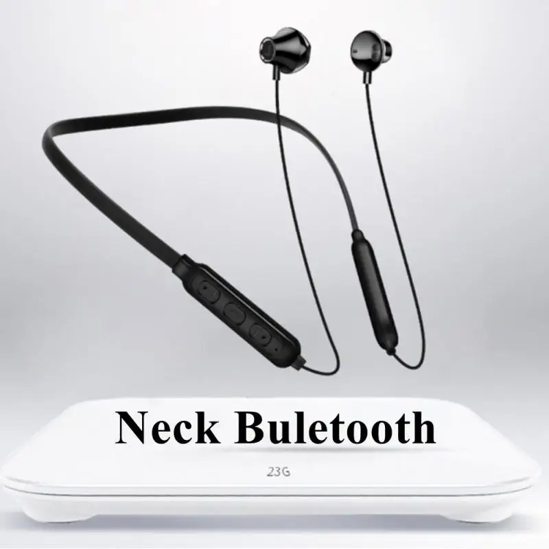 Neck-Hanging ​Bluetooth Headphone With Microphone Long Battery Life Waterproof Headset Intelligent Noise Reduction Earphones