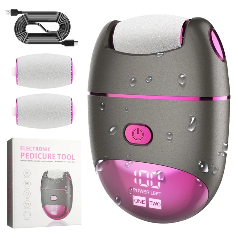

Electric Foot File Grinder Callus Remover Rechargeable Pedicure Tool Easy to Use