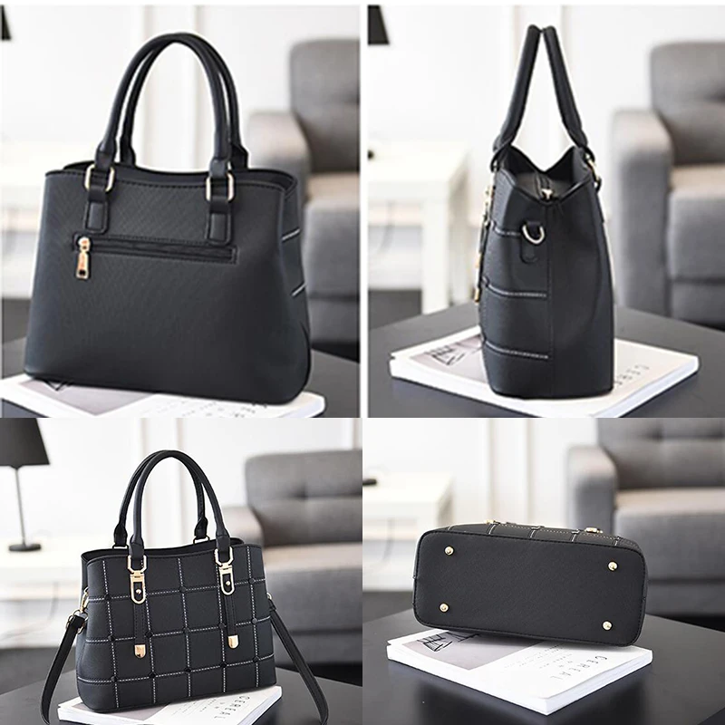 Женская сумка из искусственной кожи SMOOZA Большая вместительная через плечо в