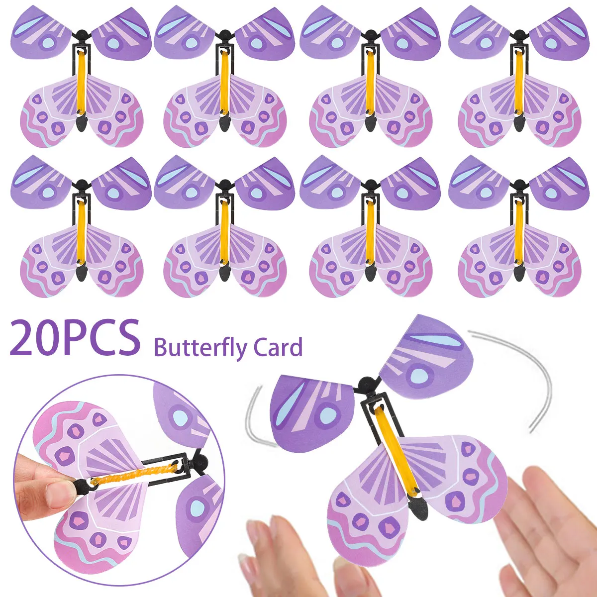

20 шт., летающая искусственная Резиновая лента
