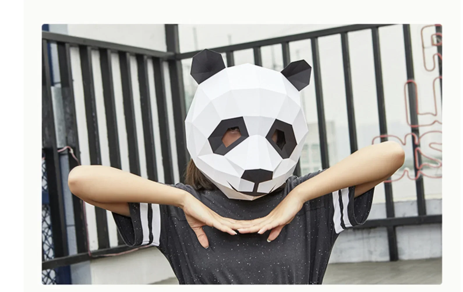 Аксессуары для косплея яркая маска панда медведь костюм головной капюшон 3D