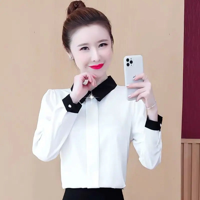 

Woman Fashion Button Up Loose Cardigan Shirt Female Vintage Solid Blouses Ladies Long Sleeves Loose Street Shirts Clothings G24