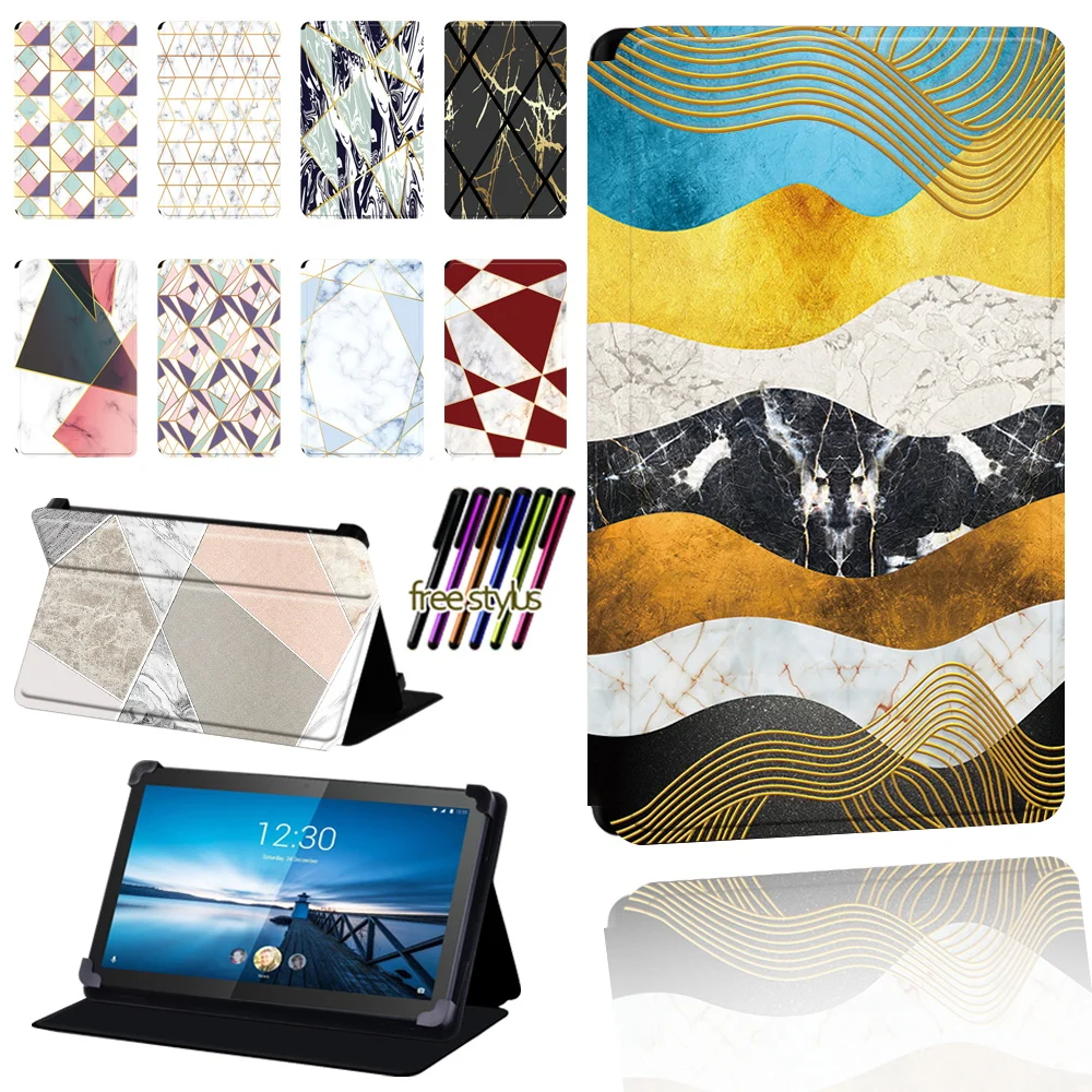 

Tablet Case for Lenovo Smart Tab M8 8"/M8 LTE 8"/Tab M10 10.1"Pu Leather Stand Adjustable Protective Cover for Tab M10 LTE 10.1"