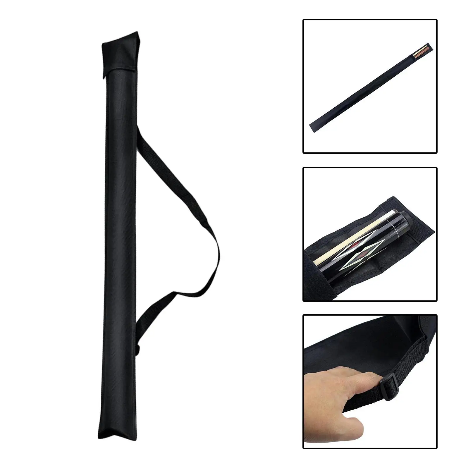 

Pool Cue Case, Protective Carrying Case Portable with Shoulder Strap, Practical Billiard Stick Storage for Billiard Stick Rod