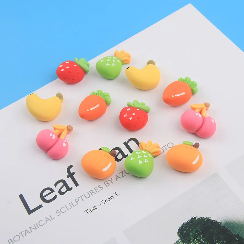 

10 шт. Мультяшные фрукты, бананы, подвески для телефона, искусственное украшение, креативный подарок на Хэллоуин, аксессуары для изготовления ювелирных изделий