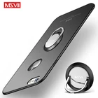 Чехлы MSVII для Apple iPhone 6, 6 s, 6 s Plus, чехол с кольцом на палец, кожаный чехол для iPhone6 Plus, чехол-держатель для автомобиля, чехол 6plus