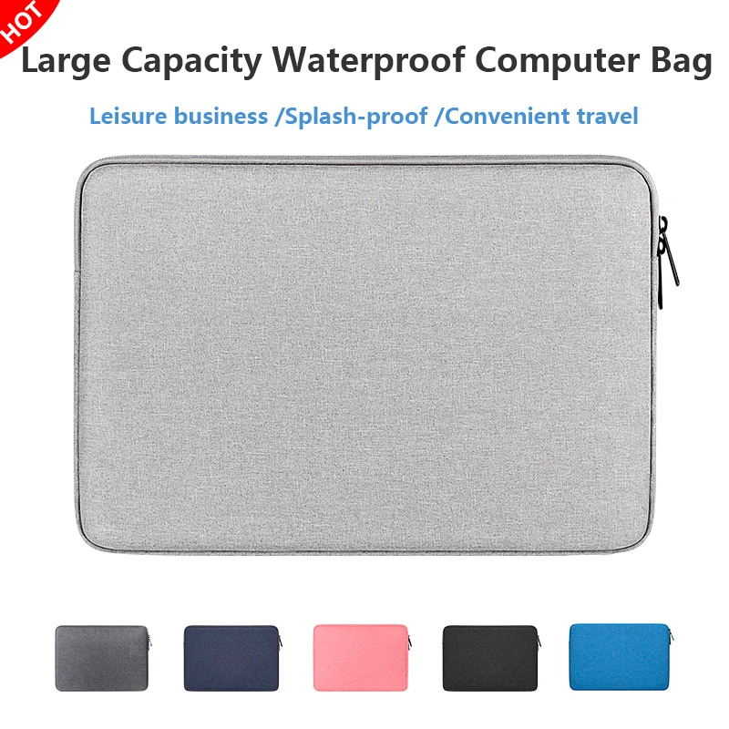 

Waterproof Laptop Sleeve Bag 13.3 14.1 - 15.4 15.6 Inch PC Cover For Apple Millet Hp Dell Acer Notebook Computer Sheepskin Case