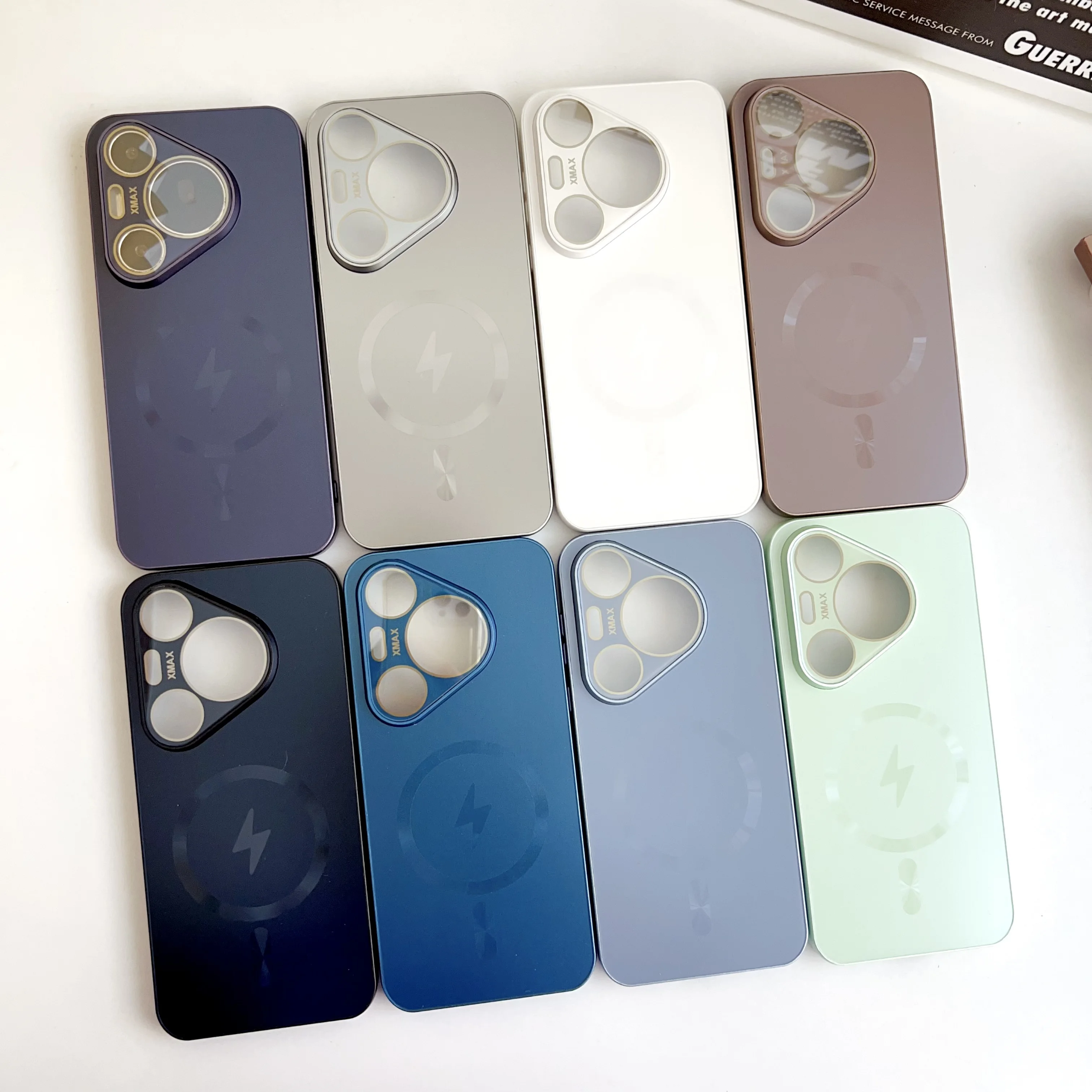 Ультратонкий матовый магнитный чехол AG для Magsafe Huawei Pura 70 Ultra P70 Mate 60 Pro защитное