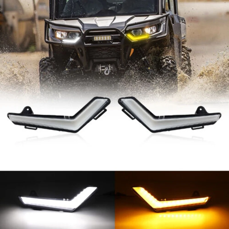 

LED Turn Signal DRL Daytime Running Lights For Can-Am Defender 2020+ Defender Max 2020+ Commander 2021 715006896