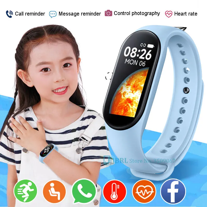 

117 Kids Smartwatch Children Sport Fitness Watch For Boys Girls Smart Clock Heart Rate Monitor Multi-Dial Child Smart Watch10-18