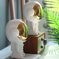 cute spaceman astronaut wine cabinet study small ornaments creative gift modern living room soft home decoration