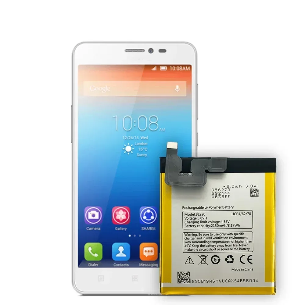 Фото Аккумулятор BL220 для Lenovo S850 S850T, 2150 мАч + инструменты для ремонта №4
