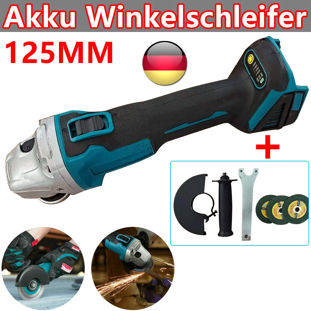 

Электрическая аккумуляторная угловая шлифовальная машина 125 мм, бесщеточная электрическая угловая шлифовальная машина, литиевая шлифовал...