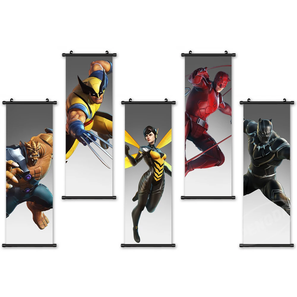 

Настенное изображение, пластиковый свиток Марвел, Мстители, подвесная картина, кино, холст, плакат, картина, Печатный домашний декор, детска...
