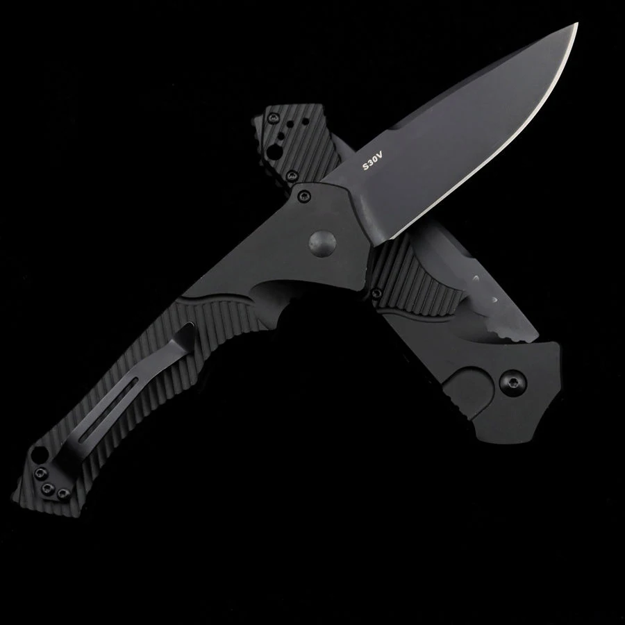 Outdoor BM 9600BK Tactical Folding Knife Aluminum Handle Safety Self Defense Pocket Military Knives EDC Tool