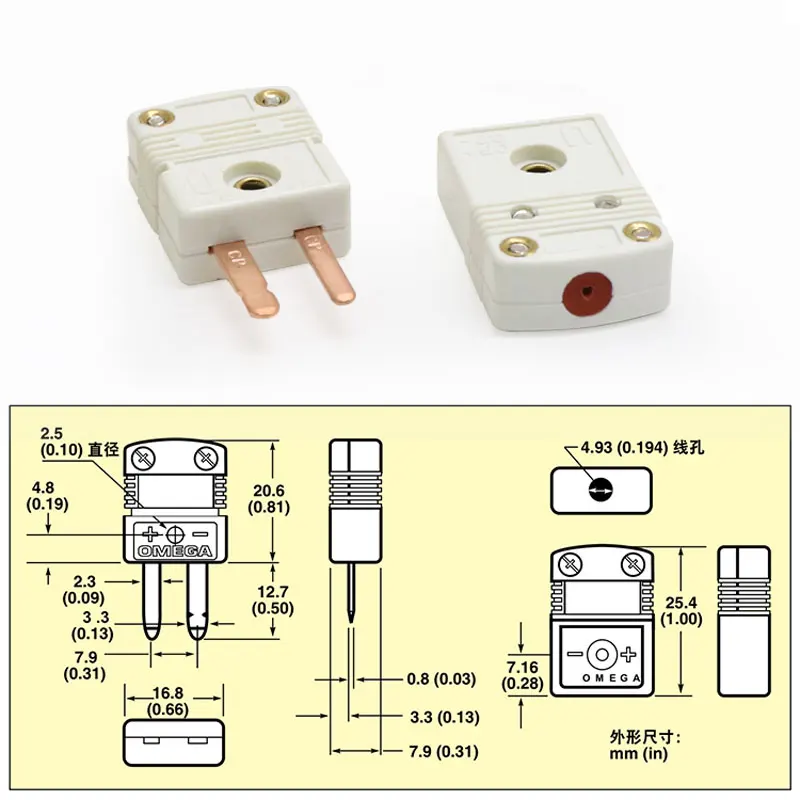 1 шт. разъем типа B для термопары |