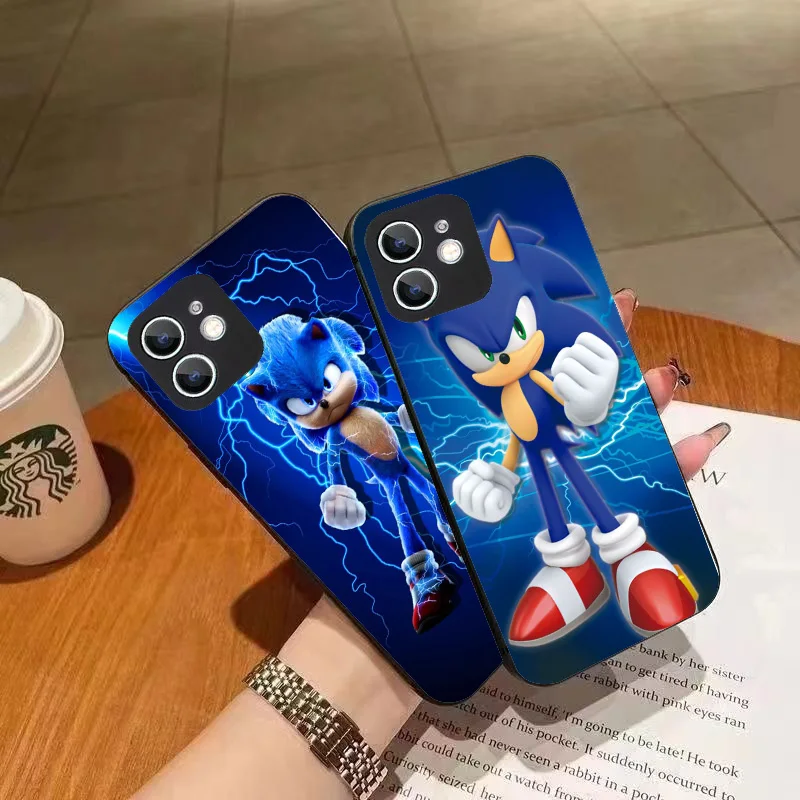 WRB-29 Sonic Black Гибкий чехол из ТПУ для Samsung J4 5 6 7 8 A40 M20 21 30 31 35 51 Note 9 Quantum2 Pro Plus Prime