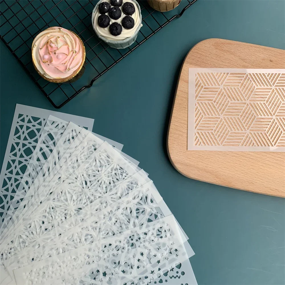 Трафареты для мастики торта выпечки трафареты инструмент тиснения и украшения