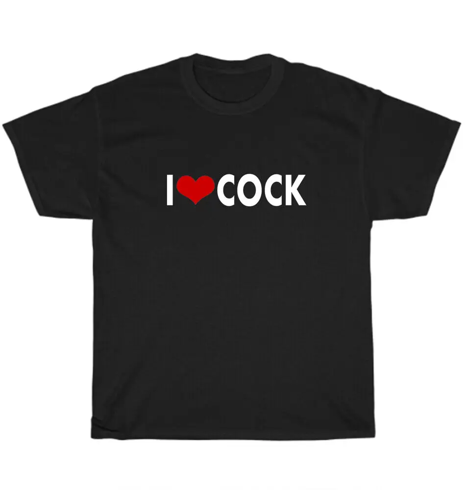 

Забавная Футболка I Love Heart Cock, подарок, хлопковая Футболка с круглым вырезом, мужские повседневные футболки с коротким рукавом, топы, Прямая поставка