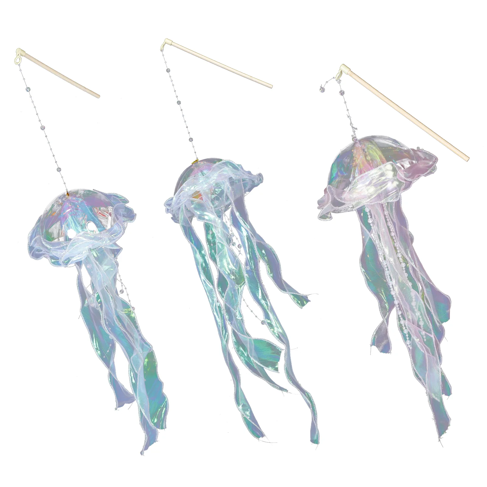 

3 Pcs Jellyfish Lamp Decorative Lantern Light Night Hanging Room Decorations Party