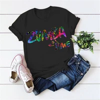 2022 funny rainbow love zumba dance lover print women tshirts t shirt femme graphic tees shirt femme hip hop female t shirt tops