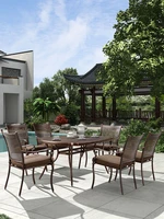 cast aluminum outdoor tables and chairs courtyard villa garden outdoor terrace marble tables and chairs iron leisure seats