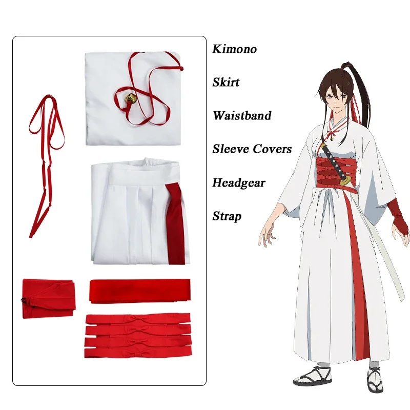 Фото Аниме Jigoku Raku asaaesomon Sagiri косплей костюм nderemon униформа кимоно парик костюм Хэллоуин праздничная одежда костюмы as4570 №5