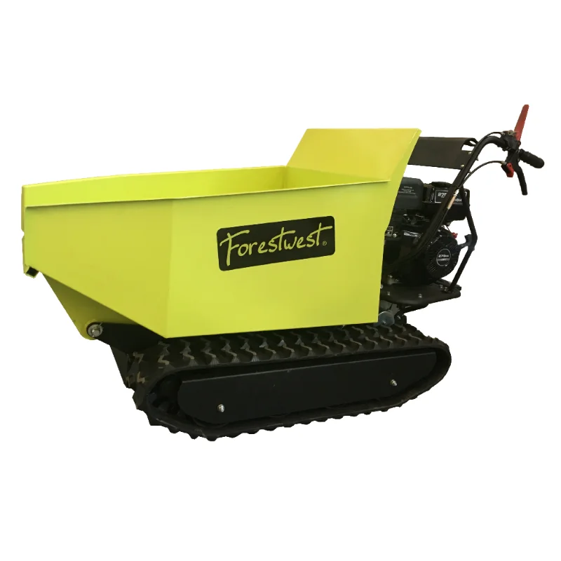 

500KG Motorized Track Mini Dumper 6.5hp Power Wheelbarrow Tracked Wheelbarrow with Hydraulic Lift All Terrain Accessible