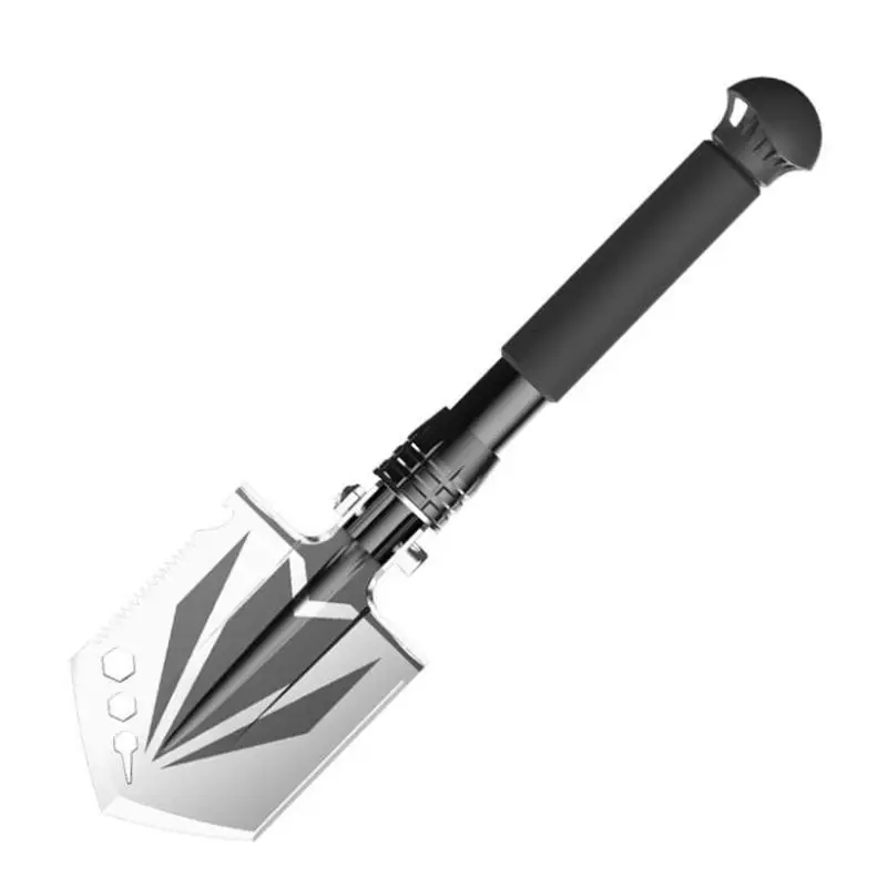 

T50 Survival Shovel Folding Tactical Shovel Portable Camping Multitool with Saw, Knife for Backpacking, Hiking, Car Emergency