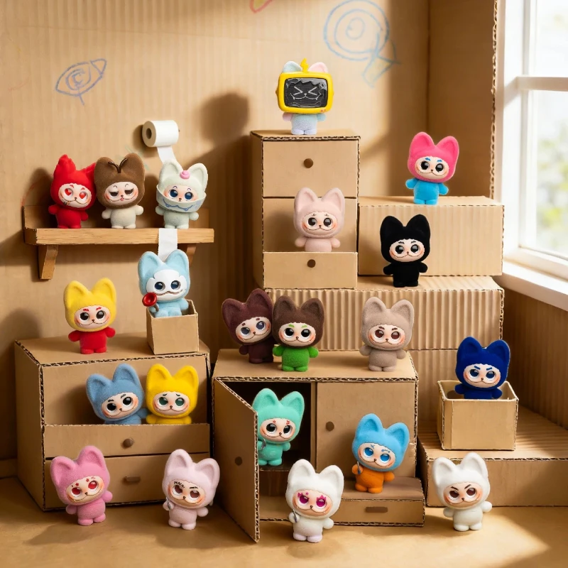 Фото GISMOW Серия Blind Box Toys «Альянс на поиск и настигание»: Загадочная коробка с милыми мини-фигурками аниме, вращающаяся кукла для регулировки позы №3