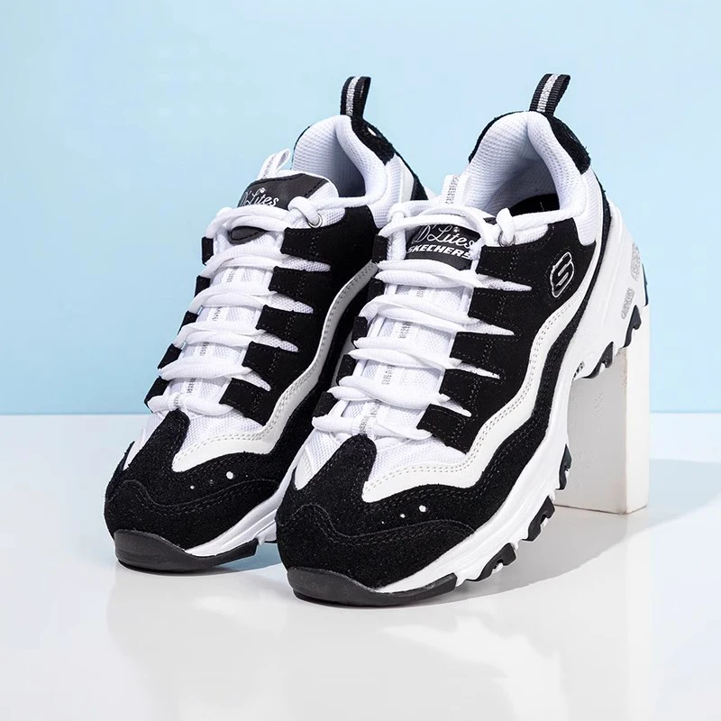 Skechers Женские кроссовки Fashion Повседневная обувь Ретро амортизирующая Panda