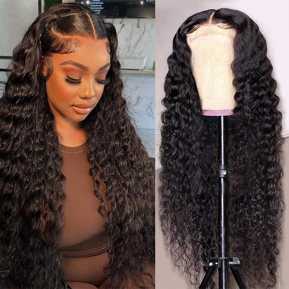 Парик водной волны на кружевной передней стороне искусственные волосы с высокой