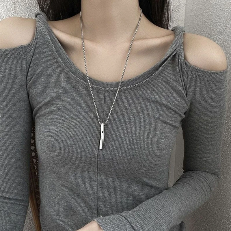 

Серебряный ожерелье для кремации золы урны памятный кулон для праха искусственная подвеска Keepsake скрученный стержень Bar