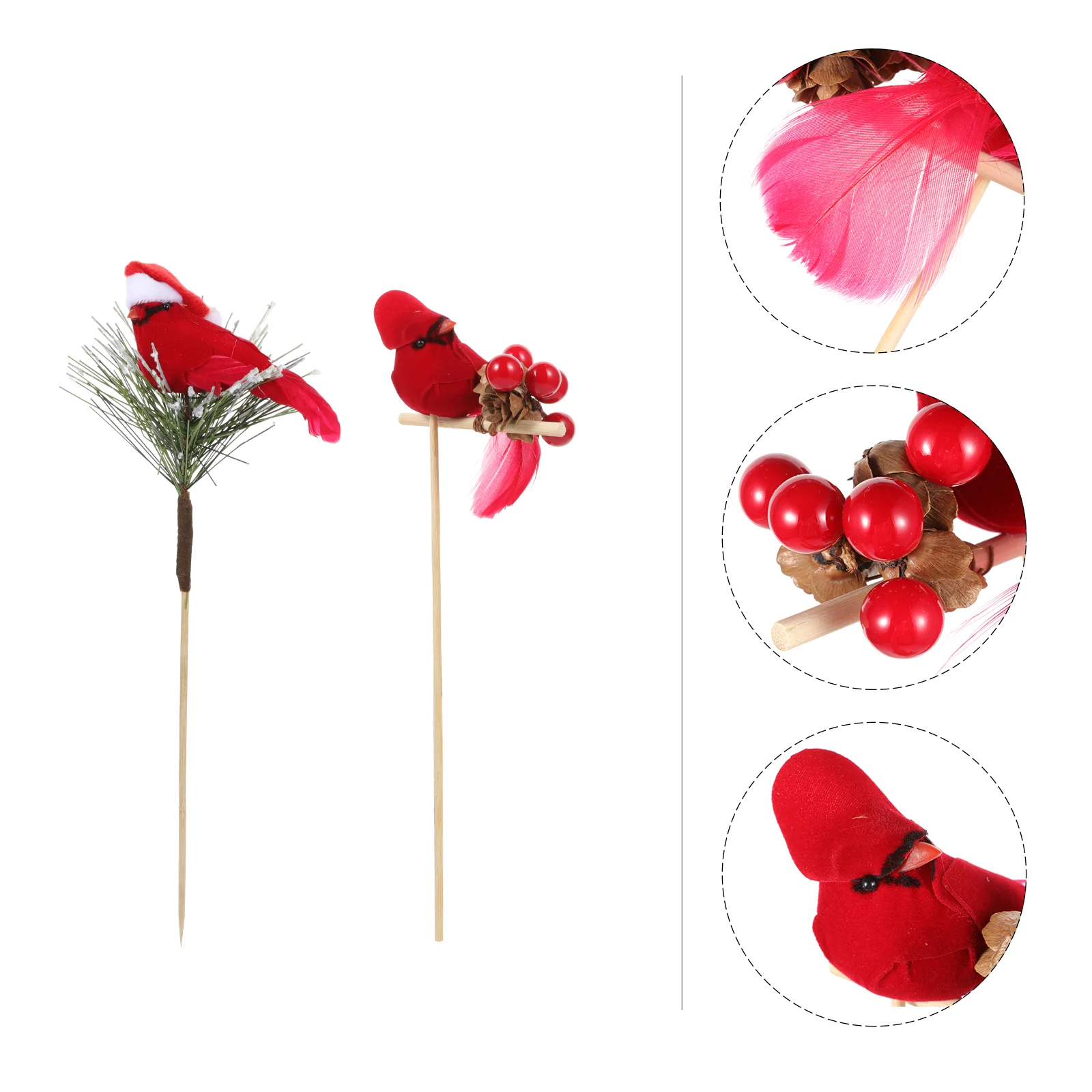 

Christmas Chic Lifelike Garden Bird Ornament for Home Landscape Layout