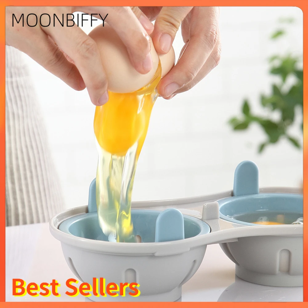 

Egg Poachers Perfectly Cooked Egg Boiler Cup , Egg Skillet Kitchen Steamed Egg Cooker Set , Double Cooking Tools Microwave Oven