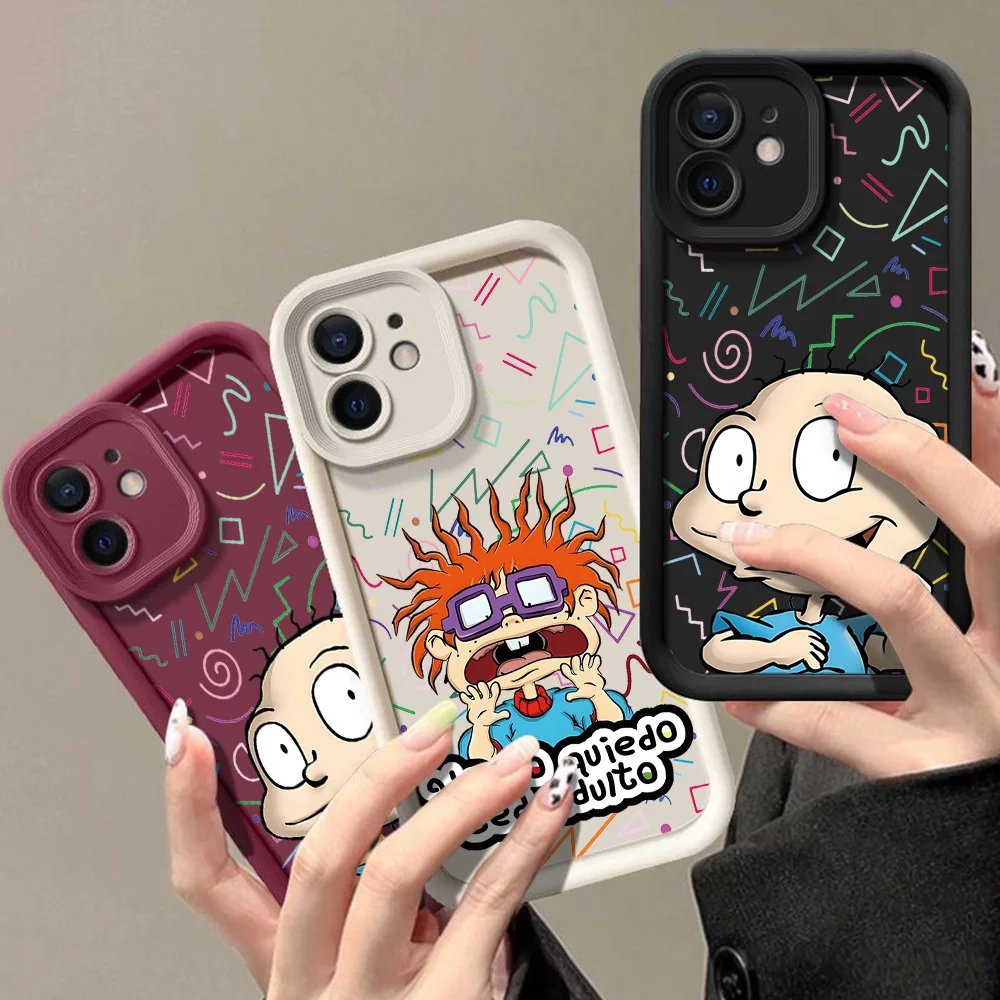 Фото Милый забавный чехол для телефона R-Rugrats для Xiaomi Redmi Note 14 13 12s 12 11 10 9s 9 8 7 A5 Pro Plus 4G 5G, мягкая задняя крышка из ТПУ №1