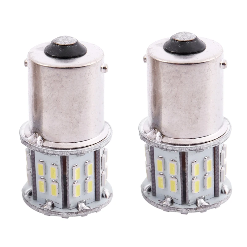 

2X 1156 BA15S 382 P21W White 50 SMD LED Car Tail Turn Signal Reverse Light Bulbs