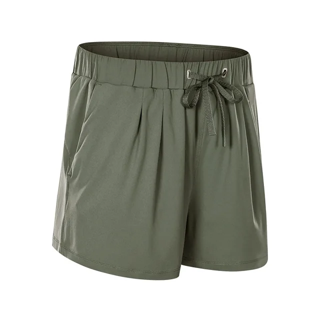 Lulu wemn Yoga Short Stretchy Shorts 2 Out Pocket Sports Shorts Tummy Control Workout Running Athletic RunningShorts