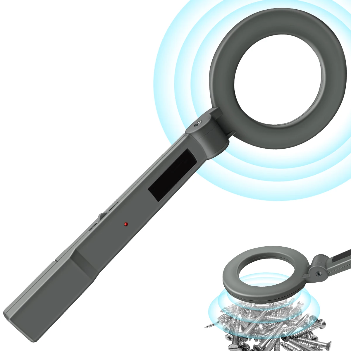 

Metal Detector Portable Alarm High Accuracy Metal Scanner Security Checker Pinpointer Search Lightweight Metal Treasure Finder